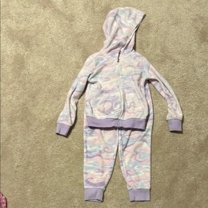 Pastel Tie-Dye Hoodie and Jogger Set